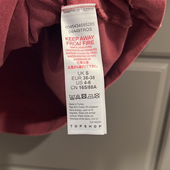 Topshop acid wash oversized T-shirt in rose pink - Picture 8 of 9